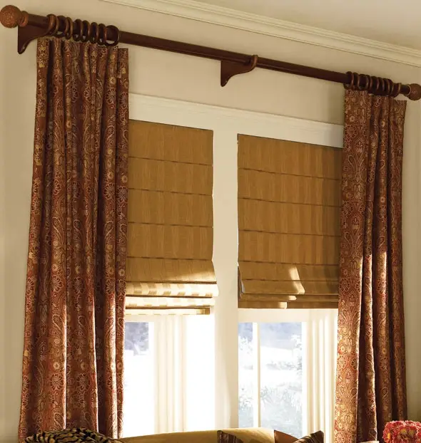 Exquisite Plain Pleated Roman Shade